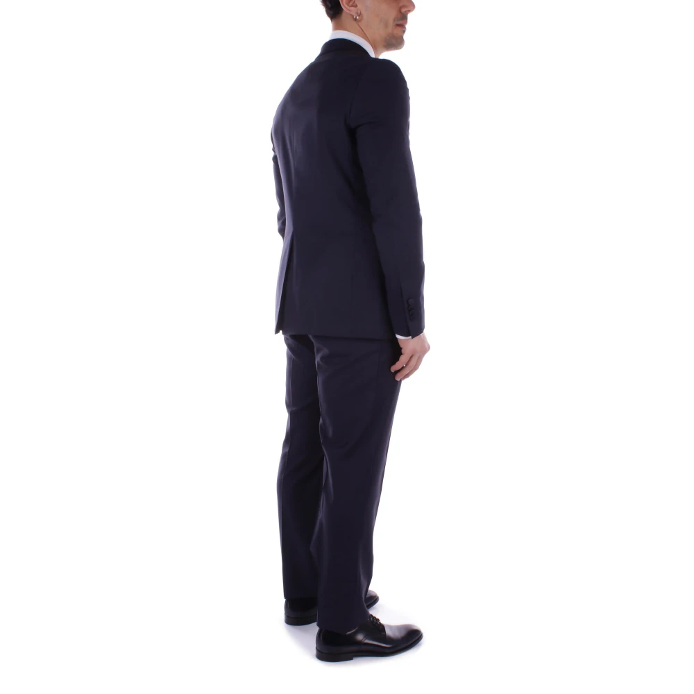 Tagliatore Single Breasted Suits Blue Heren