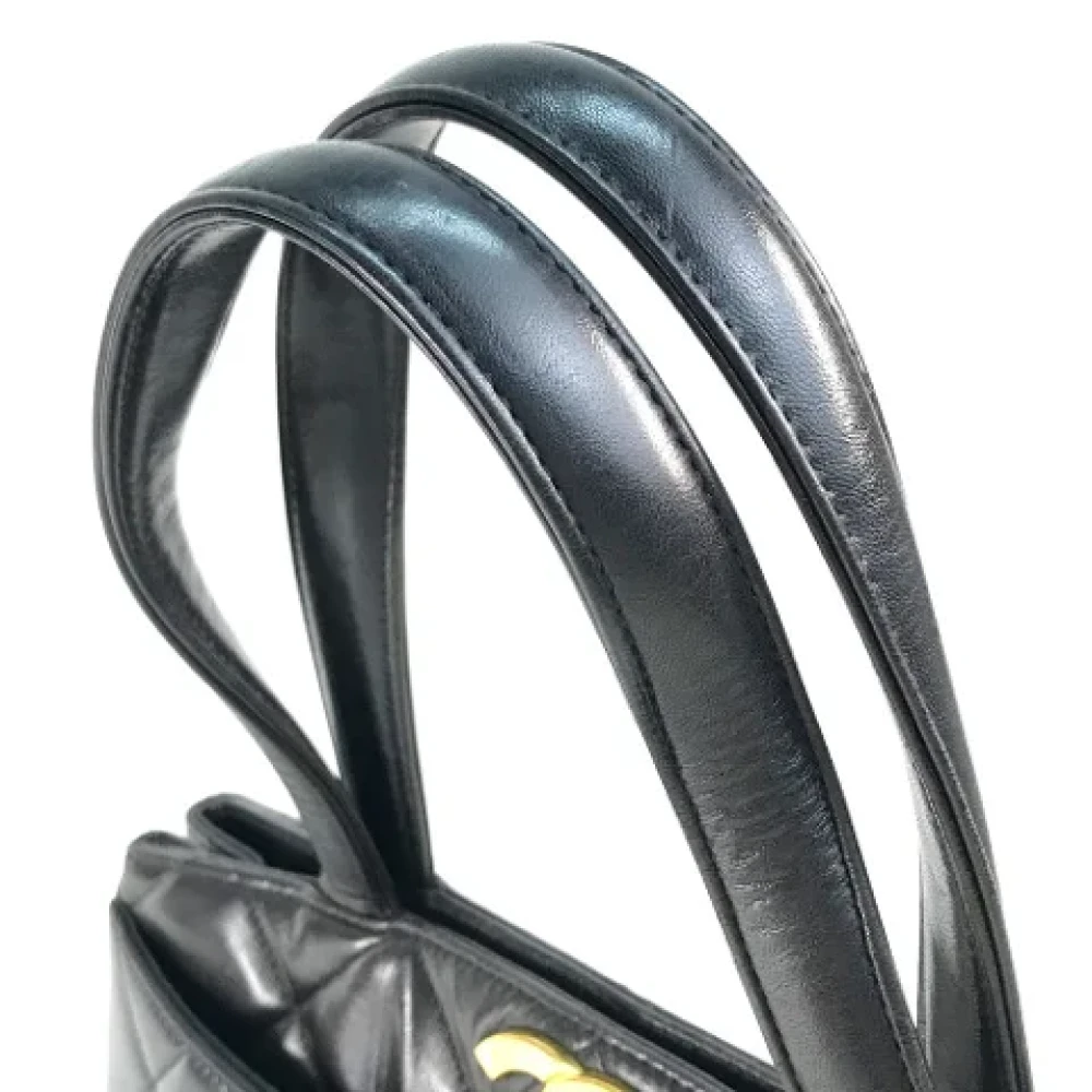 Chanel Vintage Pre-owned Leather chanel-bags Black Dames