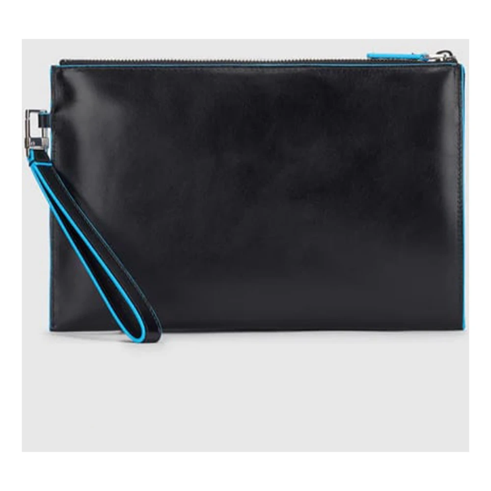 Piquadro Zwarte Clutch Tas Black Dames