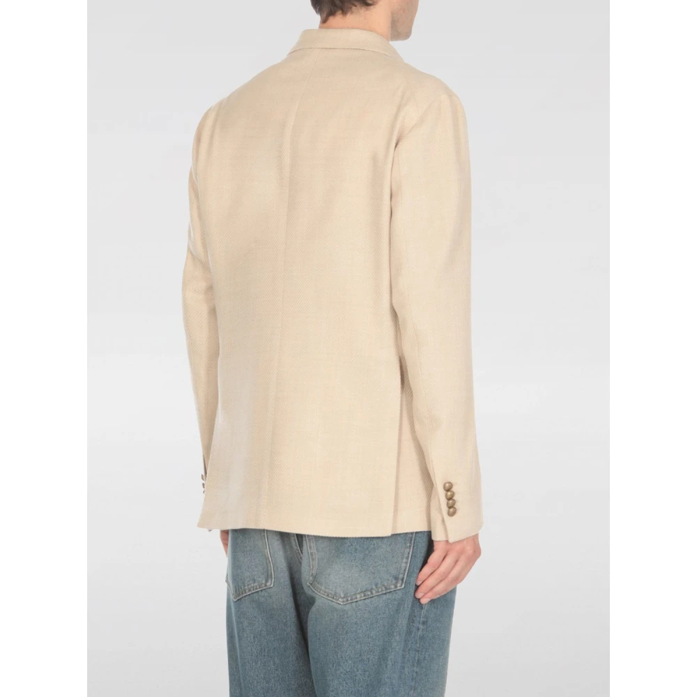 Tagliatore Dubbelbreasted jas Beige Heren