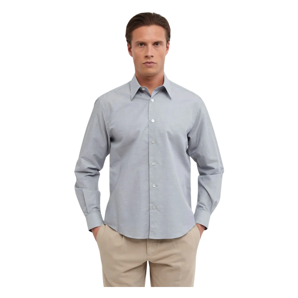 Xacus Men's Gray Celeste Linen Regular Shirt Unfold Style - Formal Shirts - M - Shirts