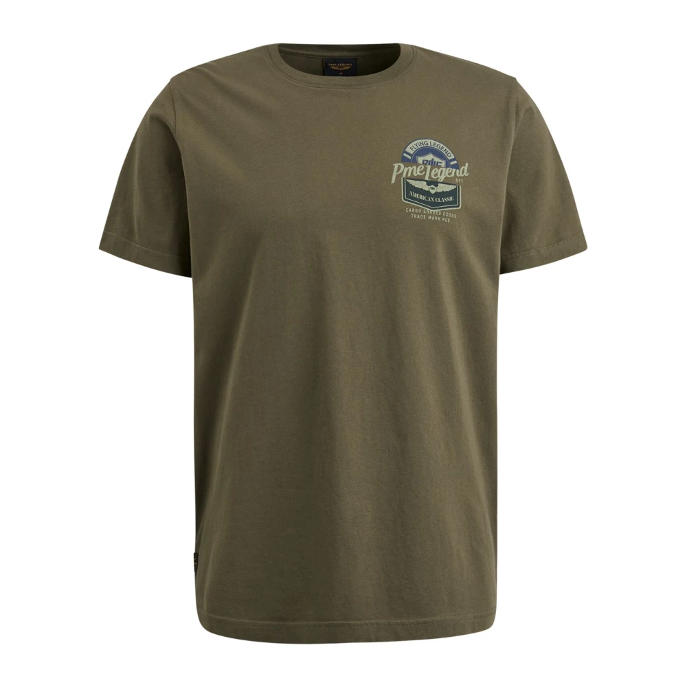 PME Legend Cargo Style Jersey T-Shirt Green Heren