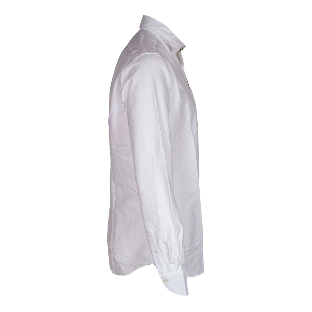 Xacus Overhemd op maat met bloemmotieven White Heren