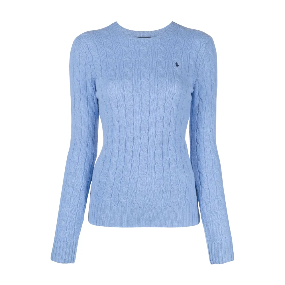 Polo Ralph Lauren Tijdloze Ronde Hals Gebreide Trui Blue Dames