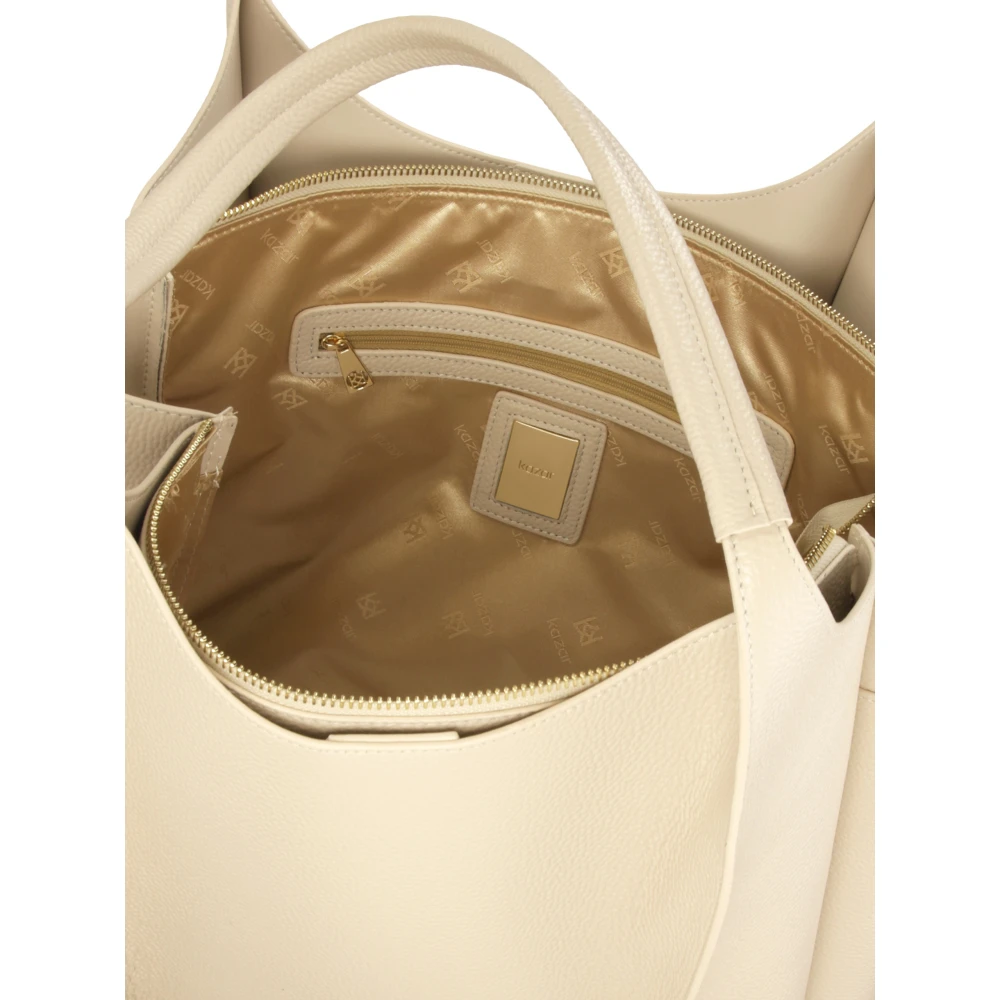 Kazar Ruime crème schoudertas Beige Dames