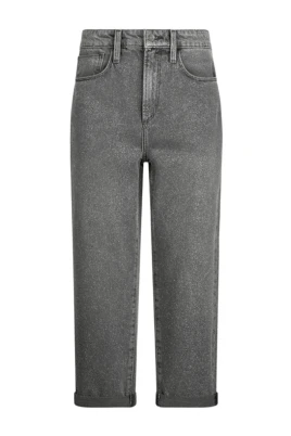 Grå Glitter Cropped Jeans AW25