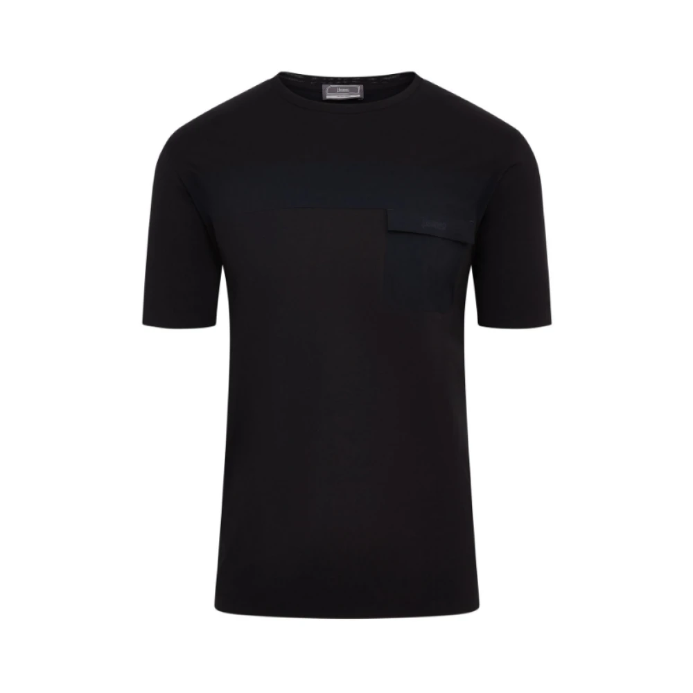 Herno - Tops > T-Shirts - Black - Herno - Modalova