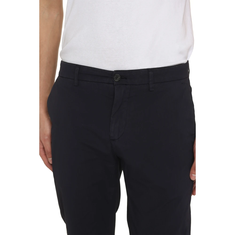 Department Five Stretch Katoenen Chino Broek Blue Heren