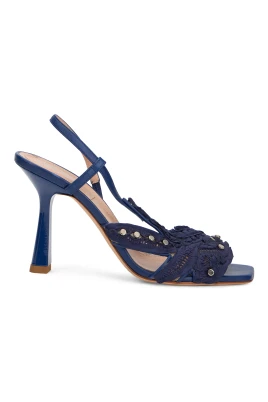 Satin Sandaler Broderi