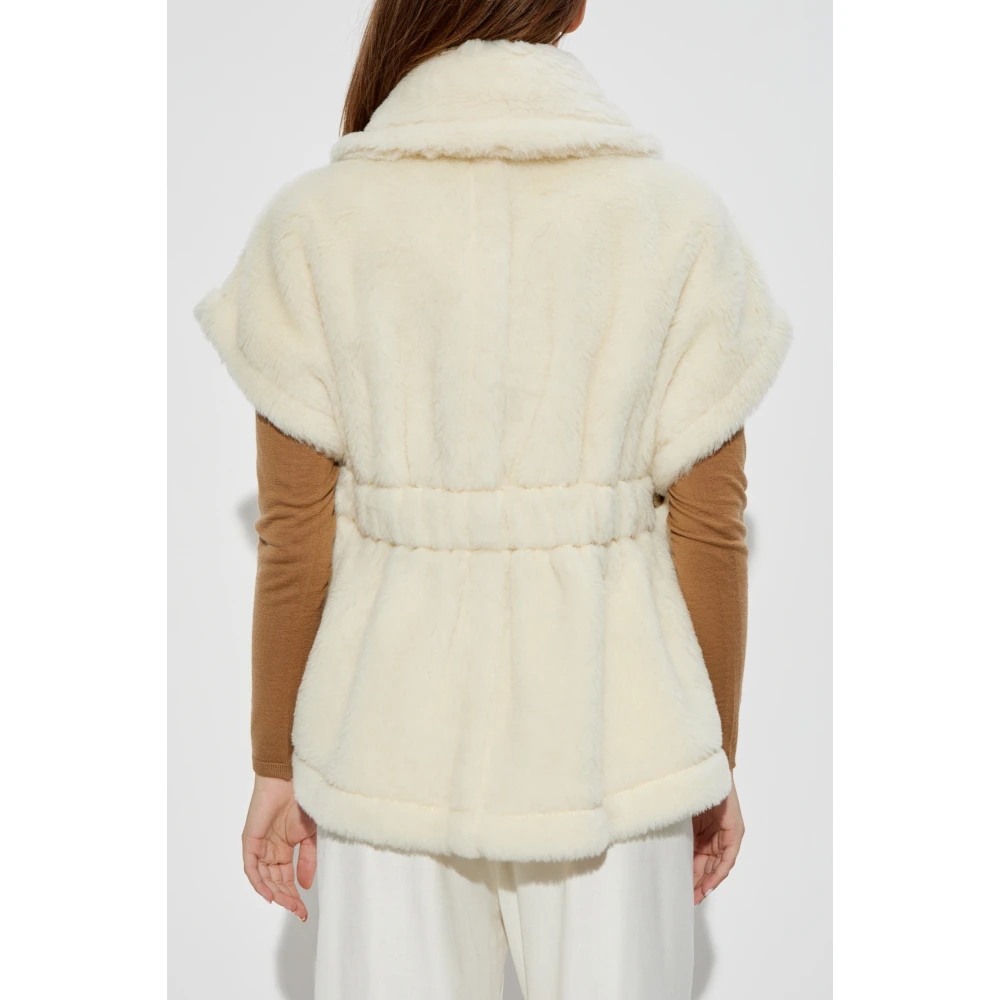 Max Mara Poncho met riem Beige Dames