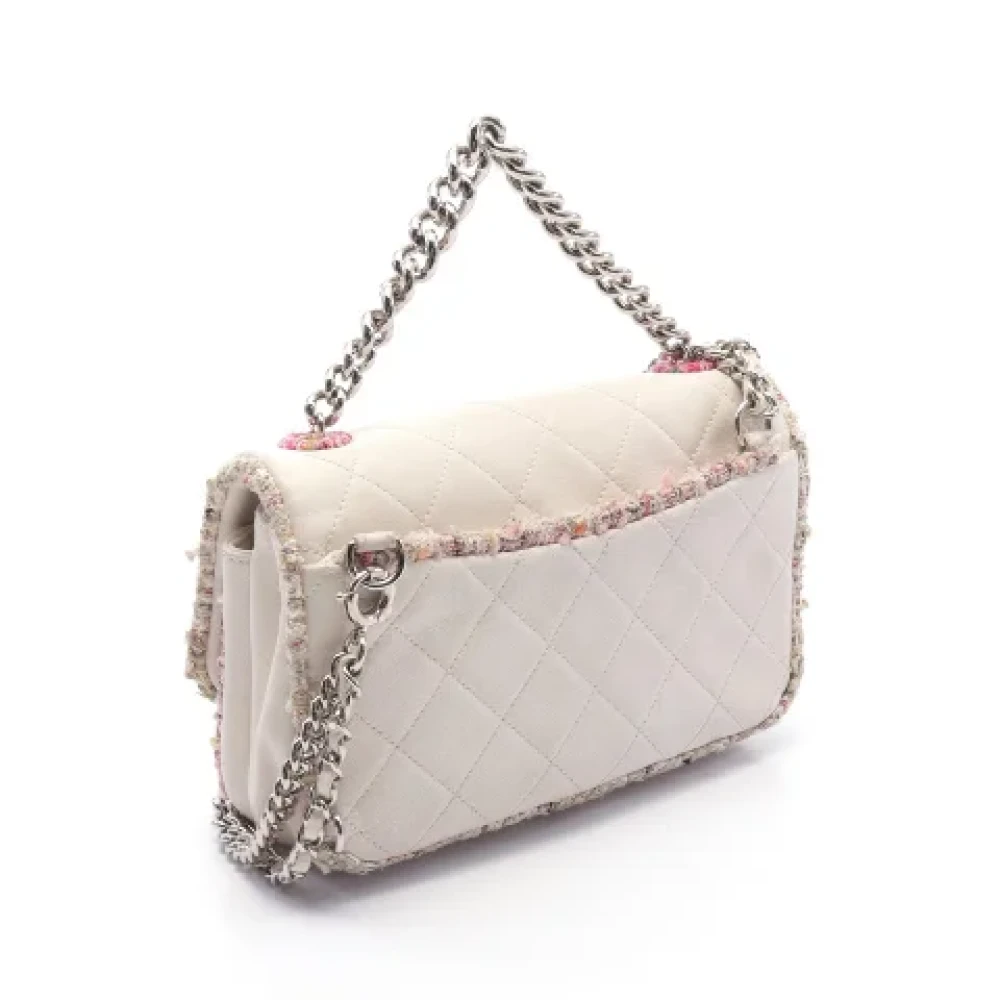 Chanel Vintage Pre-owned Leather chanel-bags Beige Dames