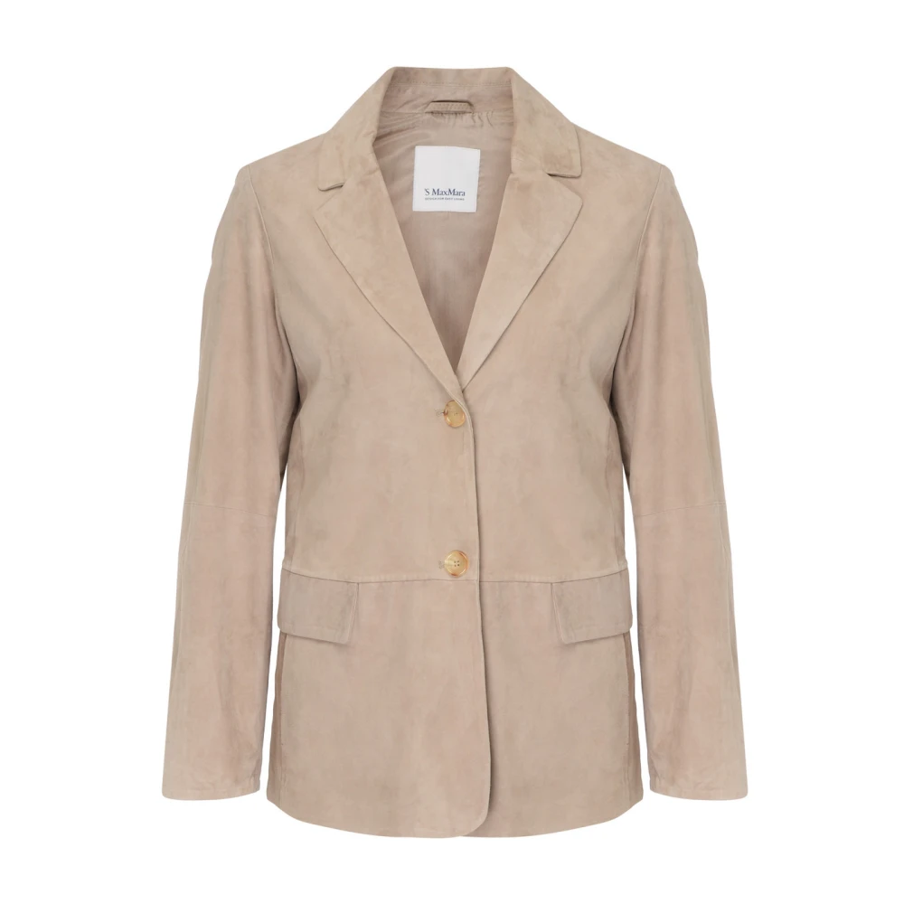 Max Mara Bloemenprint Primula Jurk Beige Dames