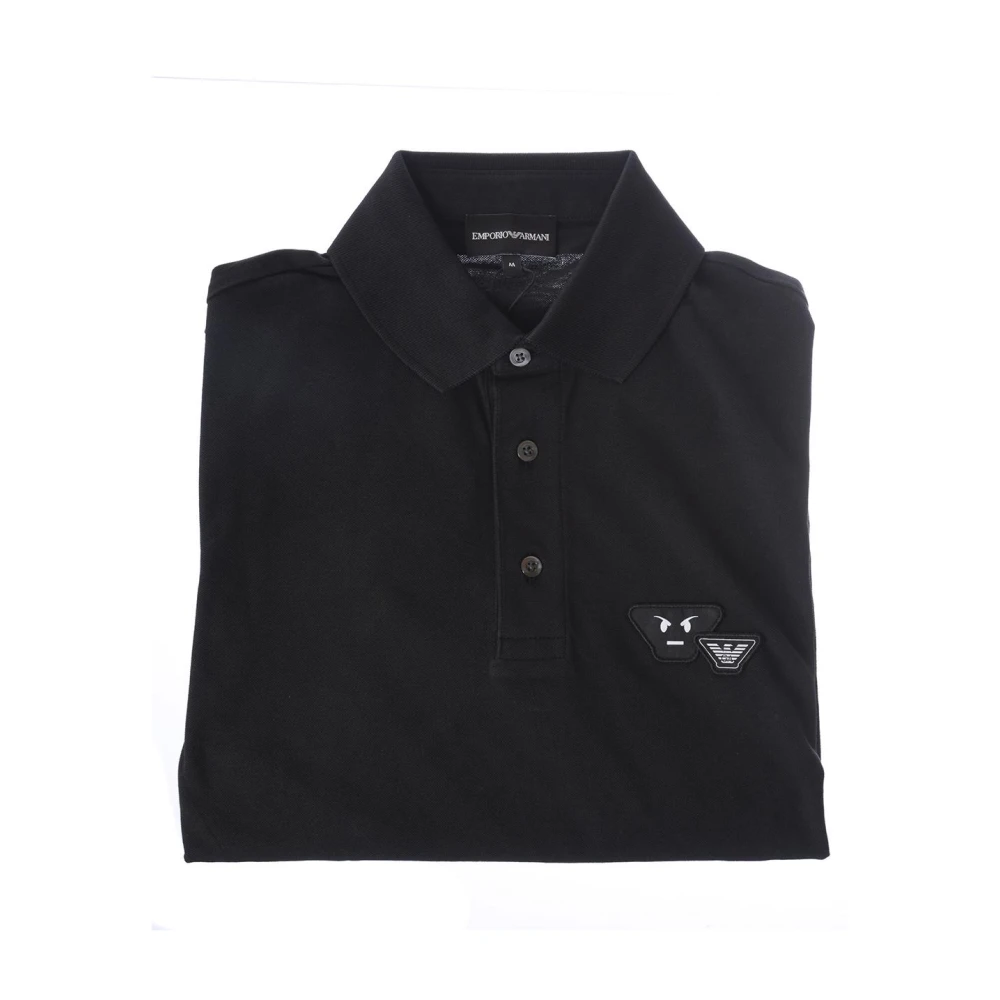 Emporio Armani Klassieke Polo Shirt voor Mannen Black Heren