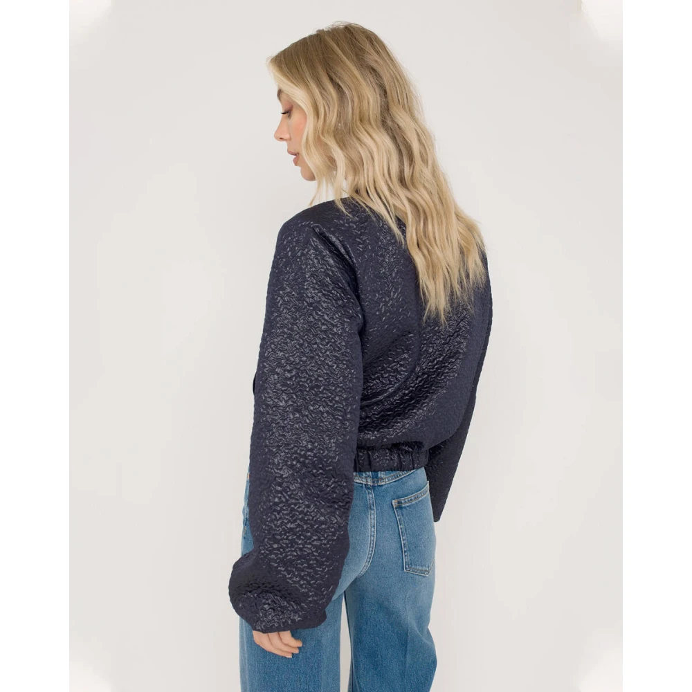 Anna Van Toor Stijlvolle Jas Blue Dames