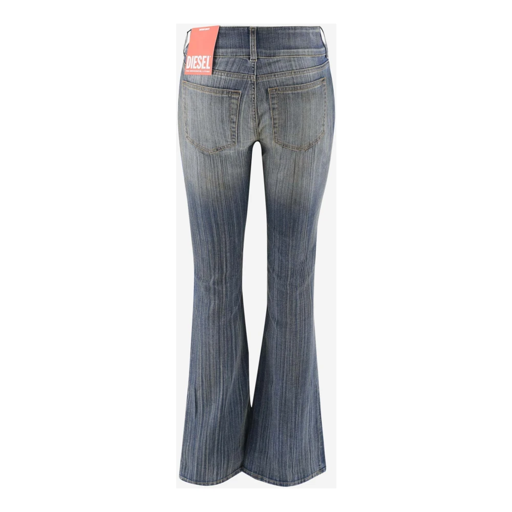 Diesel Bootcut denim jeans met logodetail Blue Dames