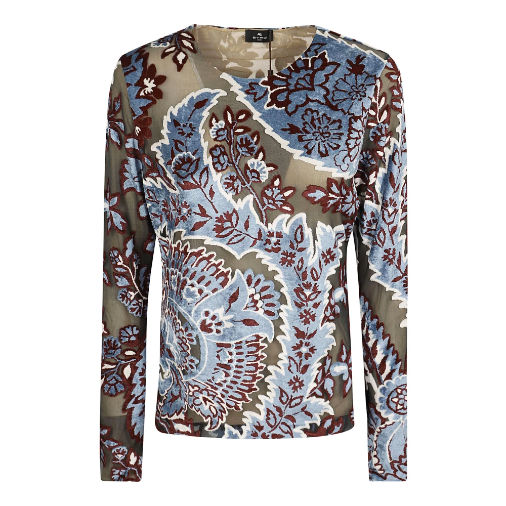 ETRO Multicolor Longsleeve Top Damesmode Multicolor Dames
