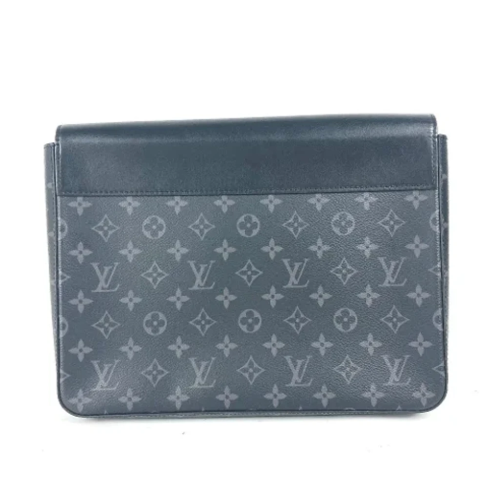 Louis Vuitton Vintage Pre-owned Cotton wallets Black Dames