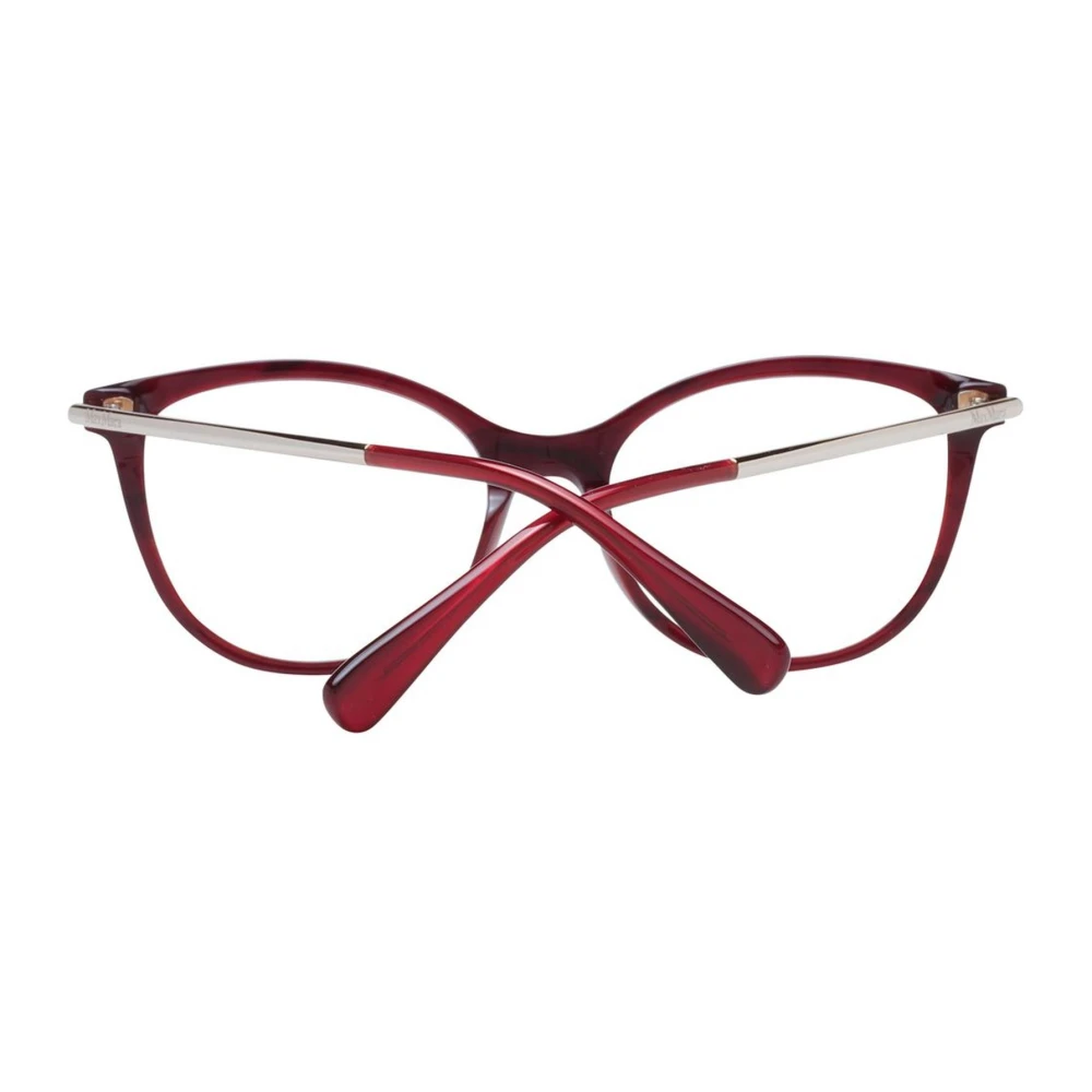 Max Mara Rode Dames Optische Brillen Stijlvolle Ronde Red Dames