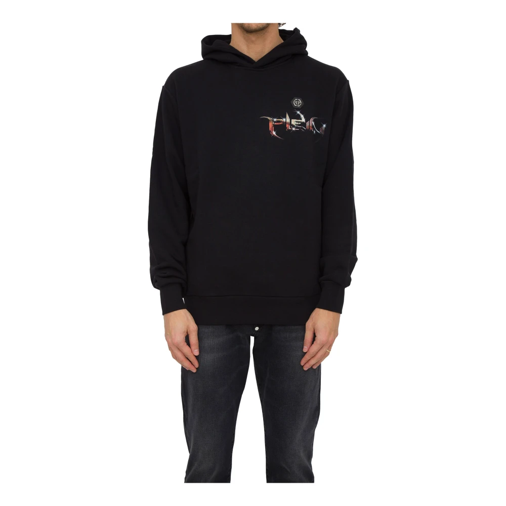 Philipp Plein Men's Black Hoodie Sweatshirt - Hoodies - M - Sweatshirts & Hoodies