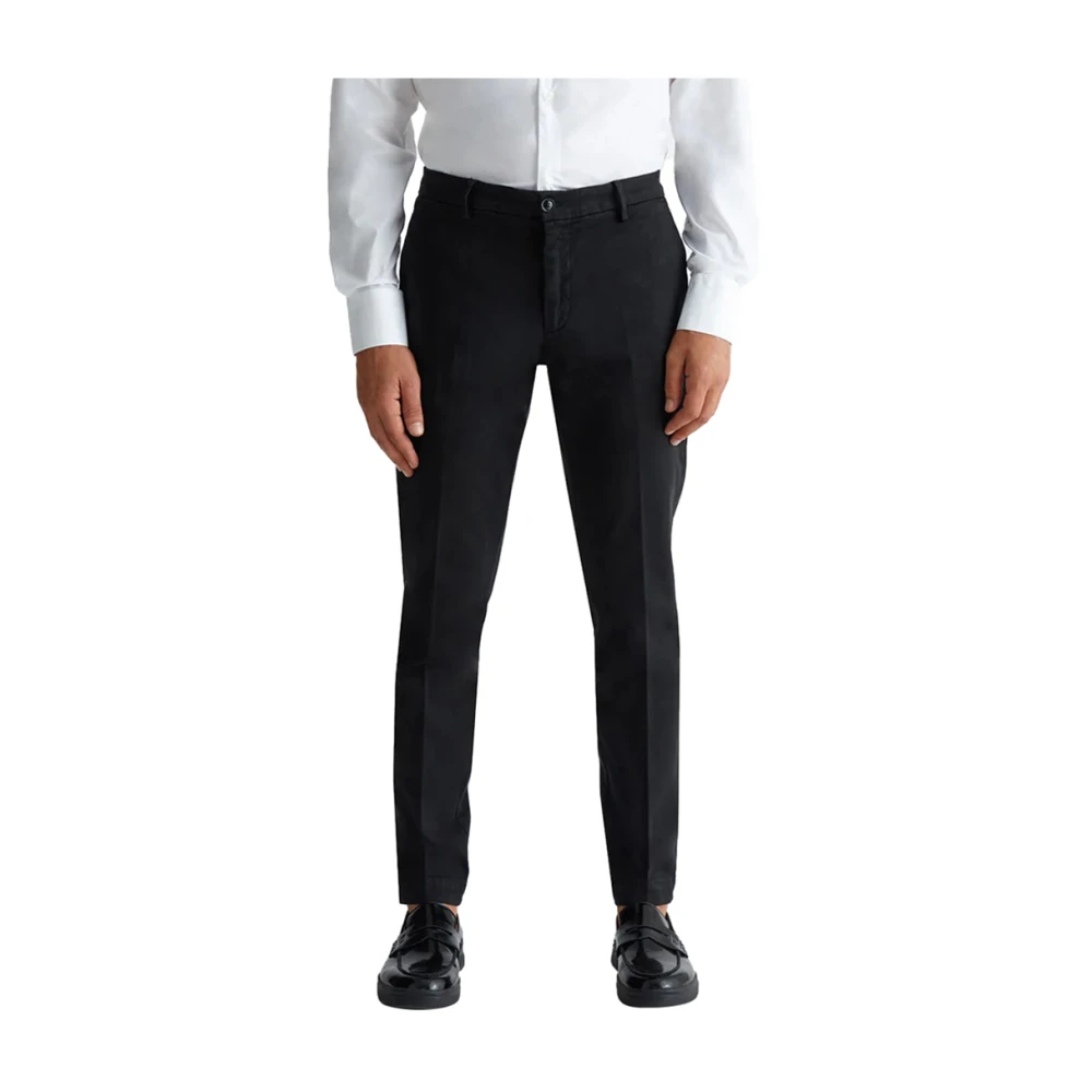 Liu Jo Moderne katoenen broek voor mannen Black Heren