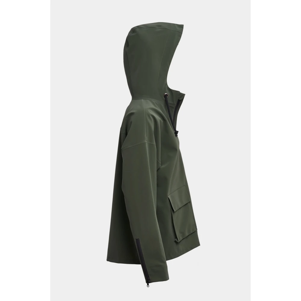 Stutterheim Matte Zip Regenjas Green Dames
