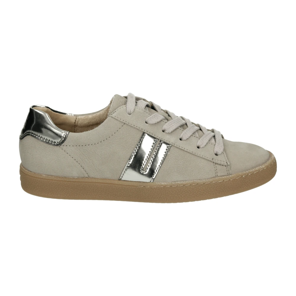 Paul Sportieve Lage Damesschoenen Taupe Dames Schoenen Beige