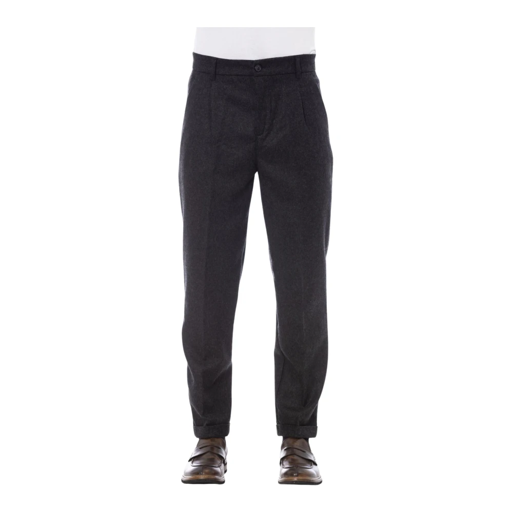 Alpha Studio Stijlvolle Broek met Zakken voor en achter Gray Heren