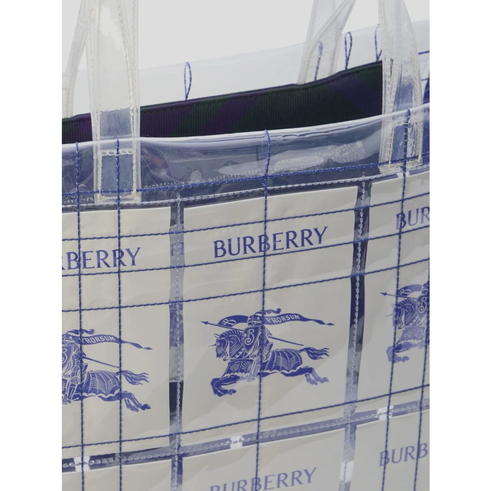 Burberry Top Handvat Label Tote Tas Multicolor Dames