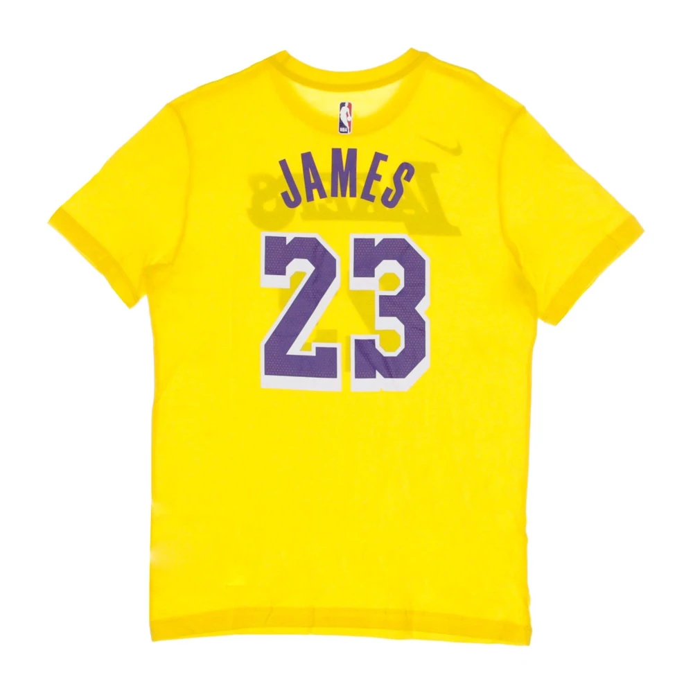 Nike Lebron James NBA T-shirt Yellow Heren
