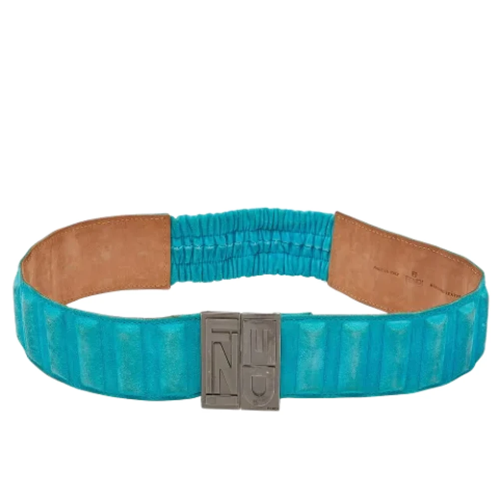 Fendi Vintage Pre-owned Suede belts Blue Dames