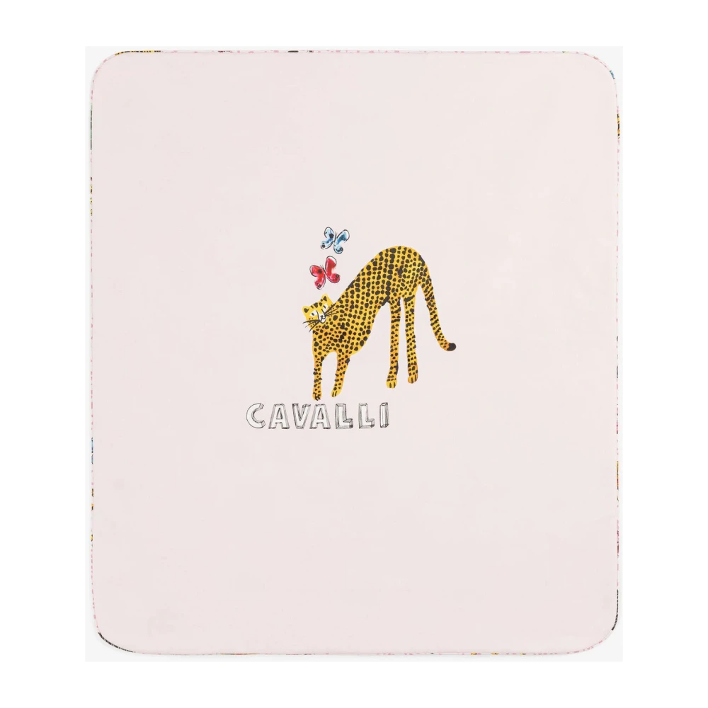 Roberto Cavalli Wildlife Logo Babydeken Multicolor Unisex
