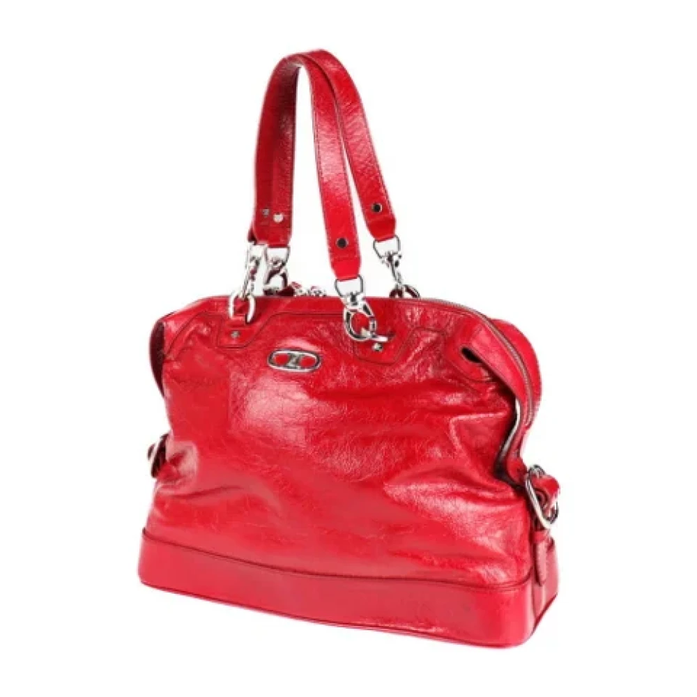 Celine Vintage Pre-owned Leather totes Red Dames