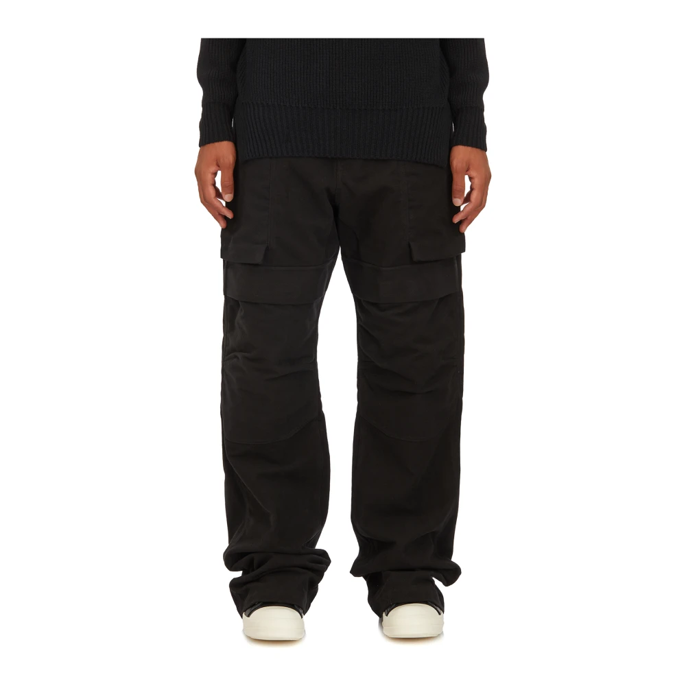 Rick Owens Cargo Zwarte Broek Black Heren