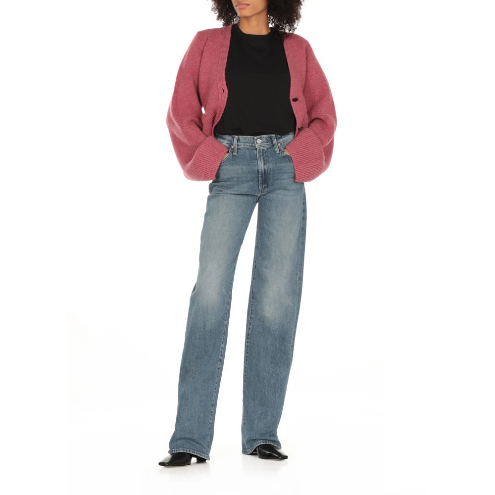 Khaite Fuchsia Gebreide Vest met V-Hals Pink Dames