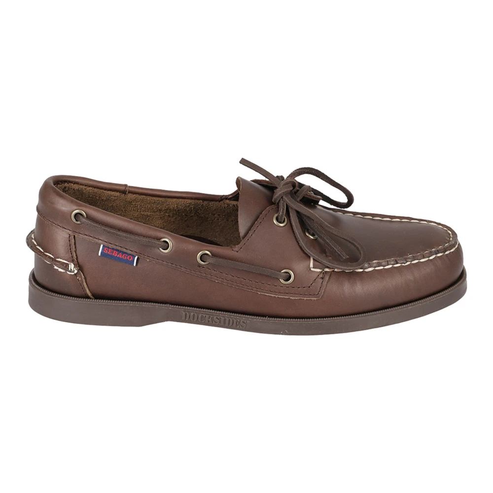 Sebago Brown Portland Dockside Moccasin - Male - Boat Shoes - 9 Uk - Shoes
