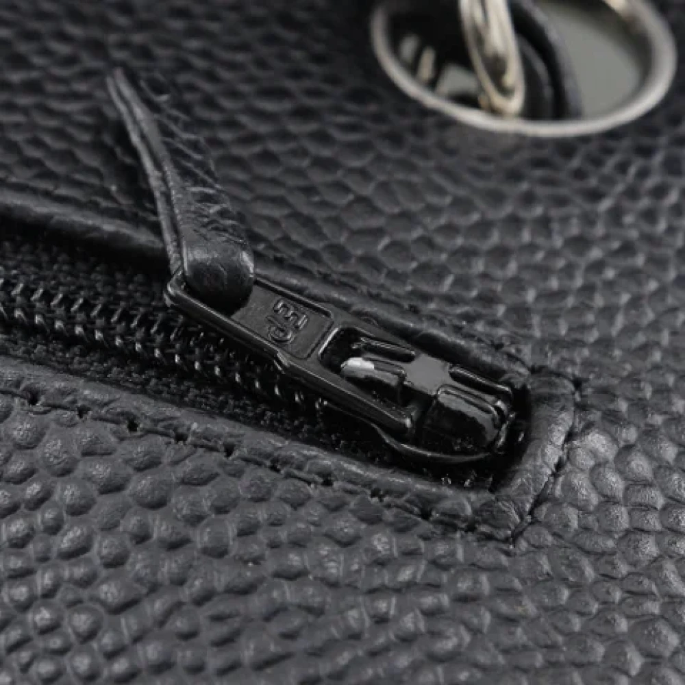 Chanel Vintage Pre-owned Leather shoulder-bags Black Dames