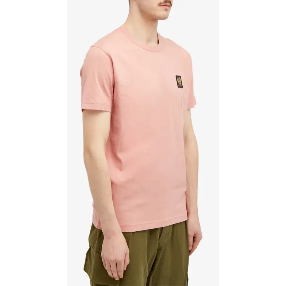 Belstaff Rust Pink Phoenix Logo Tee Pink Heren