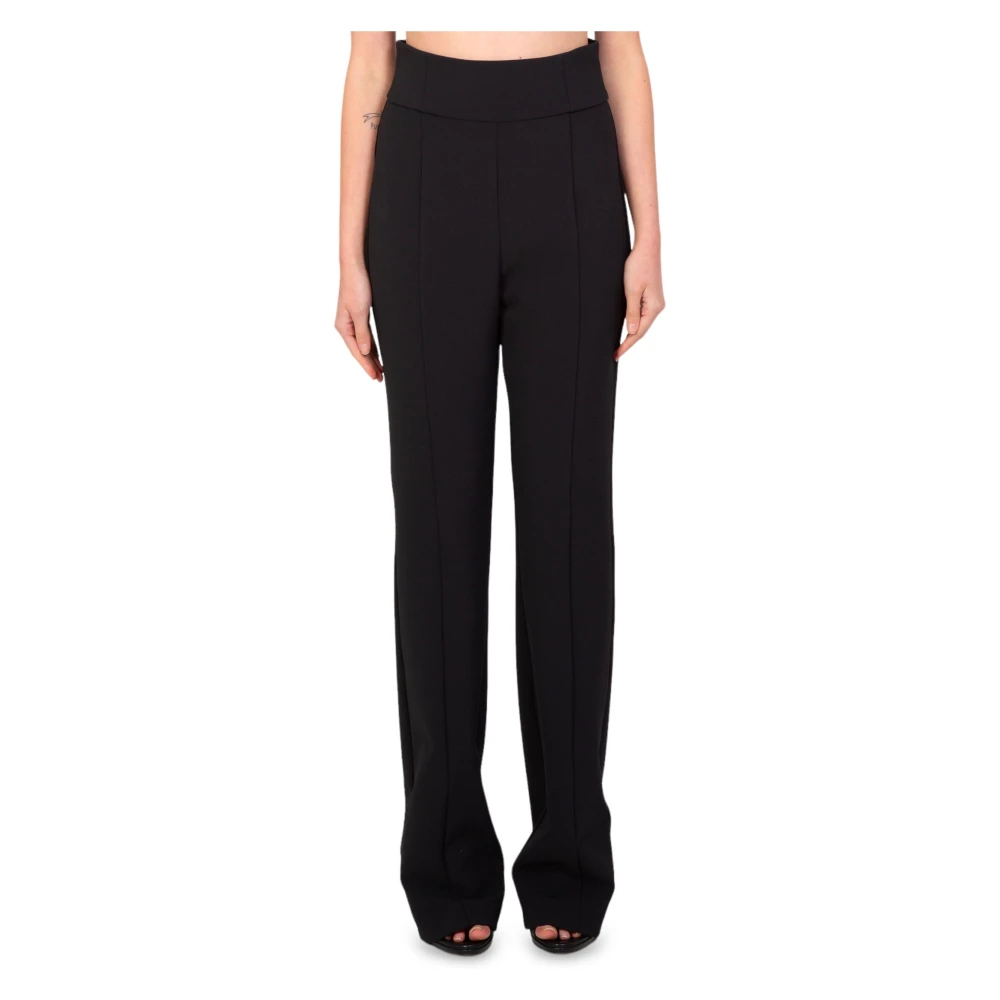 Pinko Flared Tech Broek in Z99 Black Dames