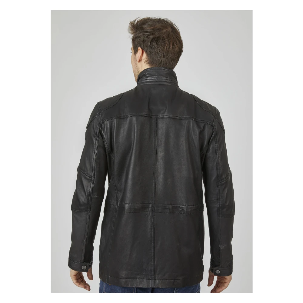 Bugatti Moderne Heren Leren Jas Andiamo Black Heren