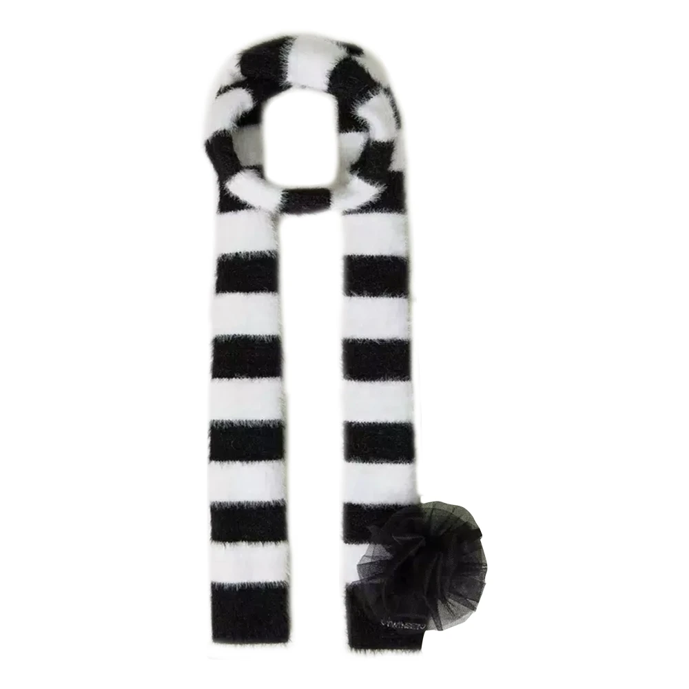 Twinset Girls Multicolor Scarves, L, Square Furry Scarf