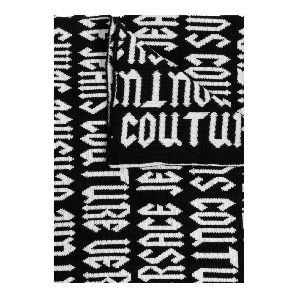 Versace Jeans Couture Sjaal met logo Black Heren