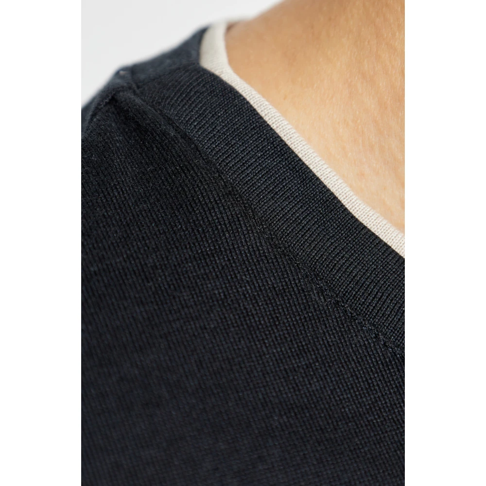 Eleventy Katoenen T-shirt Black Heren