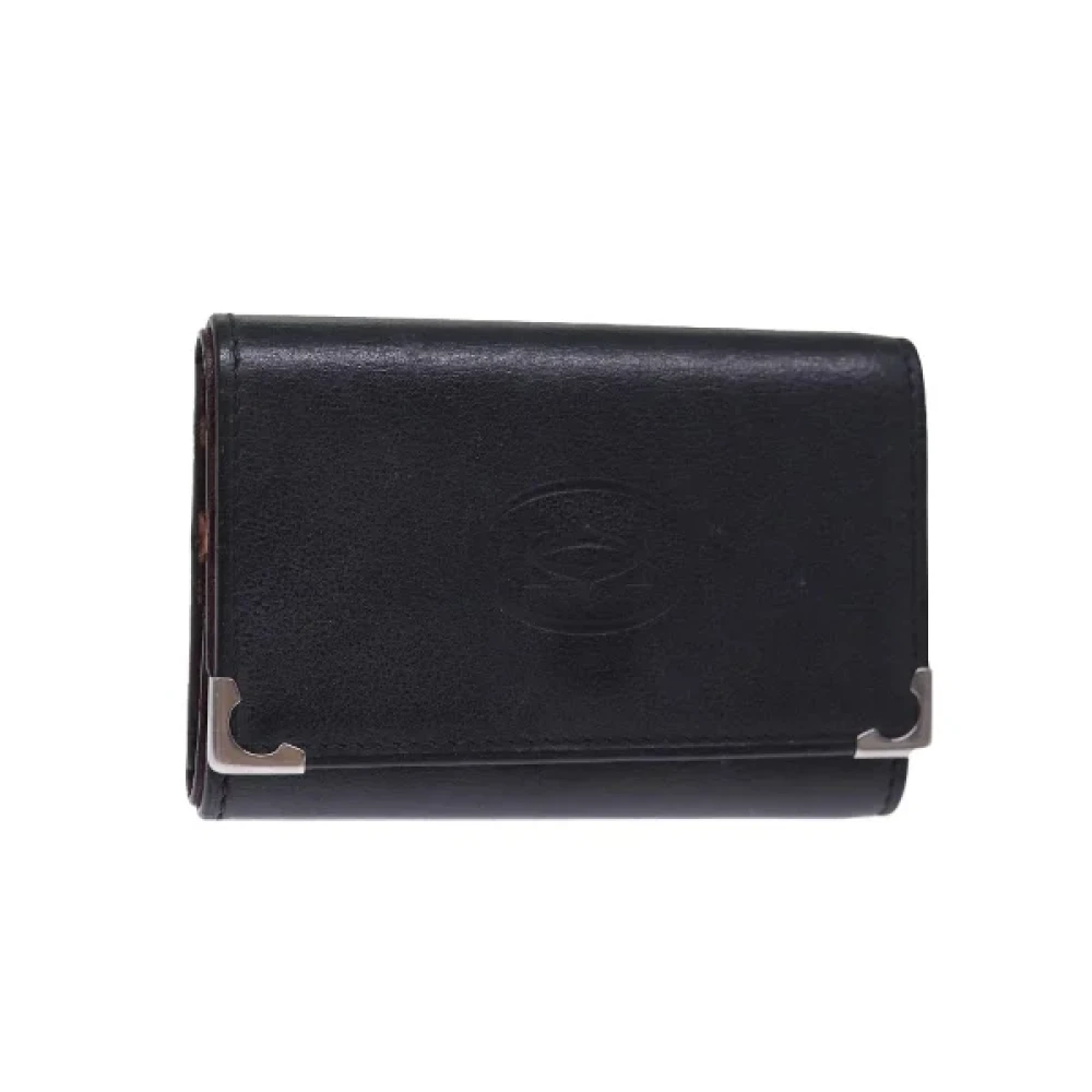 Cartier Vintage Pre-owned Leather key-holders Black Dames