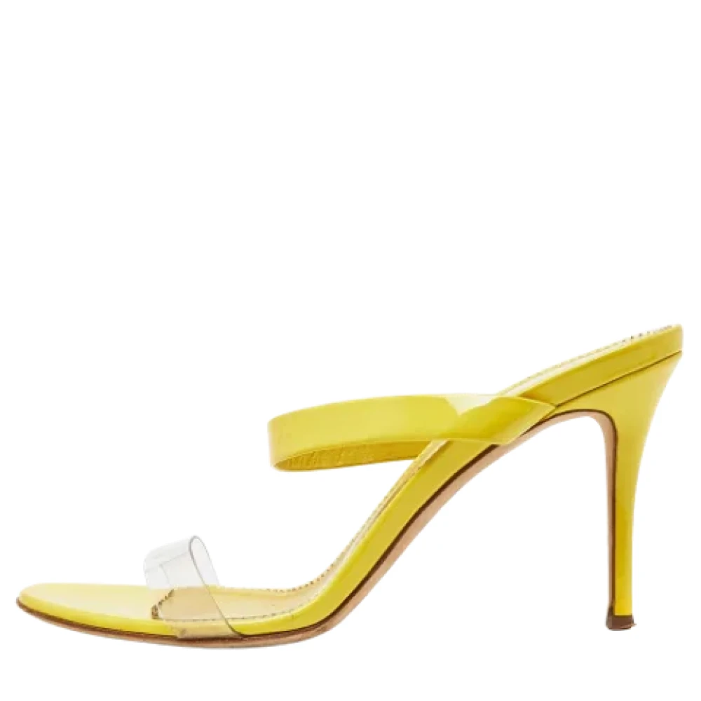 Giuseppe Zanotti Pre-owned Pre-owned Laeder sandaler Yellow, Dam