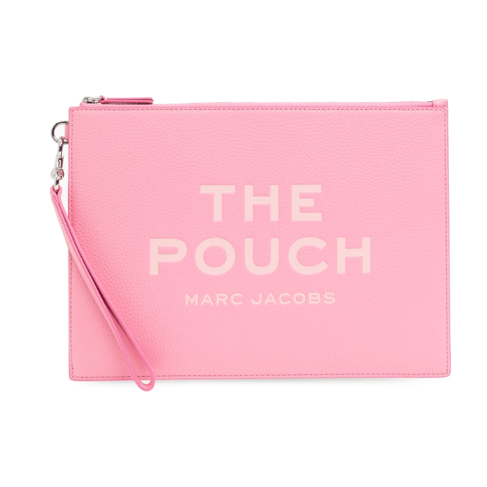 Marc Jacobs Grote Pouch in Petal Pink Leer Pink Dames