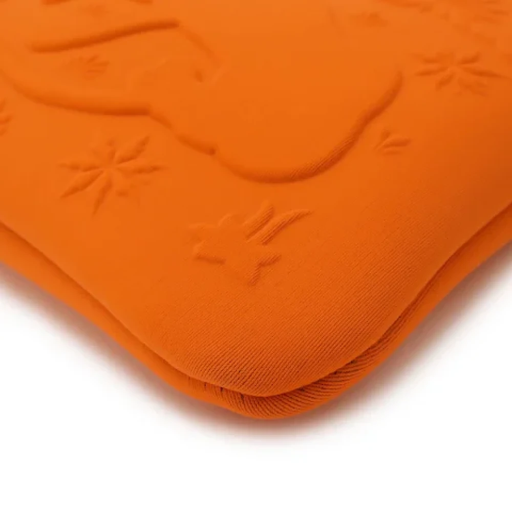 Hermès Vintage Pre-owned Canvas clutches Orange Dames