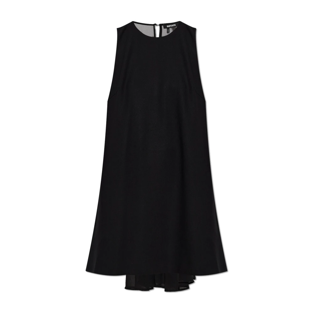 Rotate Birger Christensen Donna Nero - Abito Corto In Crêpe - Dresses - S - Immagine 3