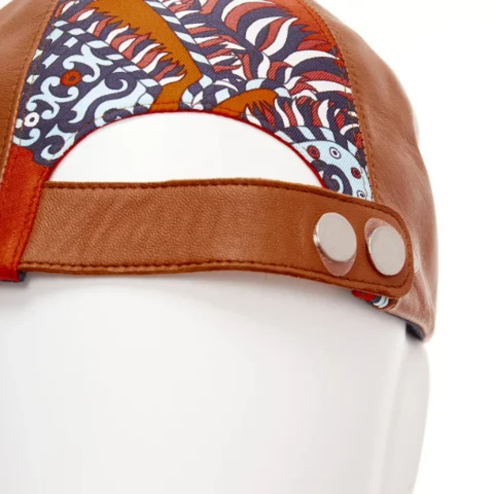 Hermès Vintage Pre-owned Leather hats Multicolor Dames