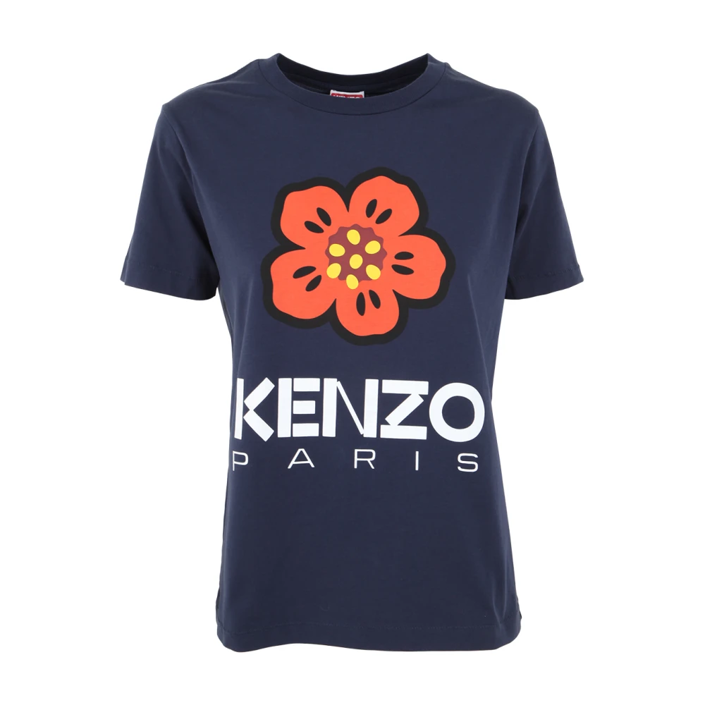 Kenzo Elegante Loose T-Shirt voor Dames Blue Dames
