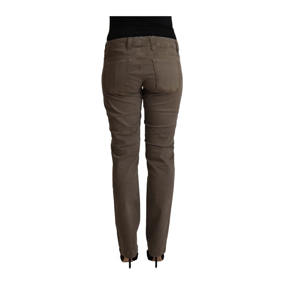 Cycle Bruine Low Waist Skinny Denim Jeans Brown Dames
